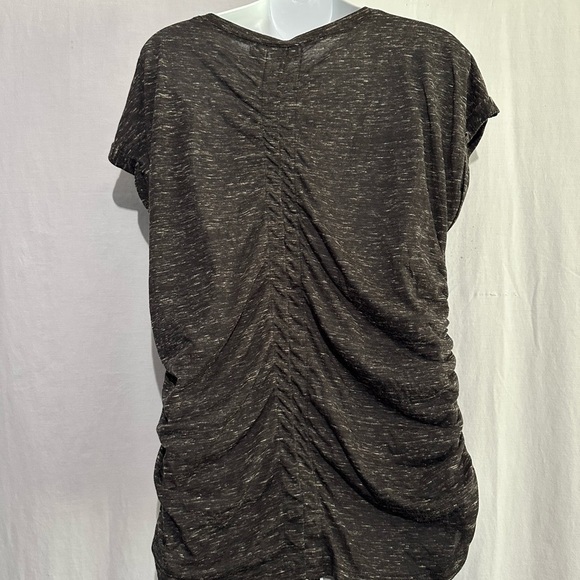 Cato Dark Heathered Gray Short Sleeve Top Large - Picture 4 of 5